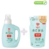 Arau Skalbimo skystis vaikiškiems drabužiams su pelargonijų kvapu 1200ml + užpildas 1000ml