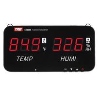 TASI išmanusis temperatūros drėgmės matuoklis su LED skaitmeniniu ekranu, montuojamas ant sienos TA623A juoda