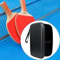 Stalo teniso irklentės dėklas, „pickleball“ raketės dangtelis užtrauktuku užsegamas konteineris stalo tenisas juoda