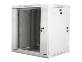 Komutacinė spinta pakabinama LANBERG WF02-6612-10S double section rack 19 flat pack 12U/600x600mm grey