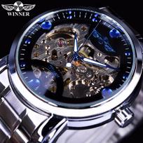 LAIMĖTOJAS Fashion Casual Temperament Ažūrinis automatinis mechaninis laikrodis