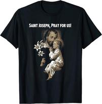 Vintažiniai Šv. Juozapo marškinėliai Father Of Jesus Saint Unisex marškinėliai S