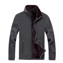 Lauko vilnos striukė Vilnos laisvalaikio striukė pliušinis ir storas izoliacinis megztinis 6XL black