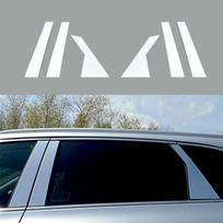 6 vnt Automobilių durų langų statramsčio stulpelių apdailos dangtelio lipdukas Chromas, skirtas KIA Optima/KIA K5 2016 2017 2018 2019 m. white