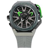 „Mazzucato“ ratlankis „Monza“ apverčiamas chronografas, dvigubas ciferblatas, automatinis vyriškas laikrodis F1-GY361 pilka