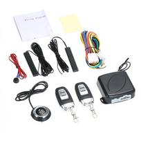Automobilio signalizacijos sistemos Automobilio visureigio jungiklis beraktis variklio paleidimo signalizacijos sistema mygtuko nuotolinio paleidimo sistema juoda