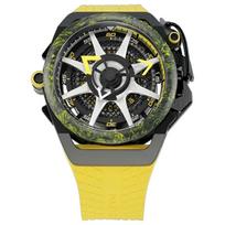 „Mazzucato“ ratlankis „Monza“ apverčiamas chronografas su dviem ratukais, automatinis F1-YWBLK vyriškas laikrodis juoda