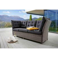 Trivietė lauko sofa ALMA VINTAGE GREY 210x78x83cm.