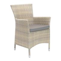 Lauko kėdė-fotelis WICKER BEIGE 61x58xH86cm