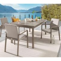 Lauko baldų komplektas TOLINO TAUPE 4+1 su ištraukiamu stalu