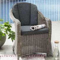 Lauko fotelis MARLENA VINTAGE GREY 62x70x85cm