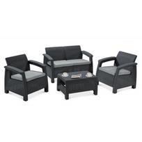 Lauko baldai CORFU SET GRAPHITE