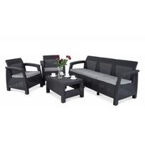 Lauko baldai CORFU SET 3 GRAPHITE