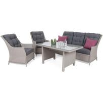 Lauko baldai ALIKANTE 3 WHITE/GREY MELANGE