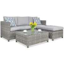 Lauko baldų komplektas MARKO CAFFE MODERN GREY