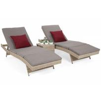 Lauko gultai NORA BEIGE + staliukas