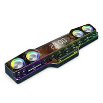 4000 mAh garso dėžutė Bluetooth garsiakalbis Soundbar USB 3D stereo žemų dažnių garsiakalbis AUX FM namų laikrodis, skirtas kompiuterio garsiakalbiui, galingam žemajam dažniui