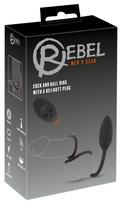 Rebel Cock&ball ring with a rc Penio žiedas - užveržėjas