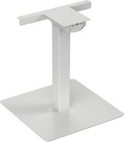Elfen Ergodesk Single one-legged electric desk frame, white (WSS650)