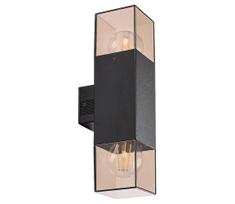 Rabalux 77081 - Lauko sieninis šviestuvas LOANDA 2xE27/60W/230V IP54 juoda