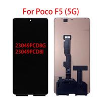 AMOLED skystųjų kristalų ekranas, skirtas Xiaomi Poco F5 5G LCD ekranui jutiklinio ekrano skaitmeninimo įrenginio pakeitimas juoda