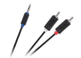 Jack kabelis 3.5-2RCA 1.8 m Cabletech standartas