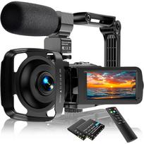 Infraraudonųjų spindulių naktinio matymo kamera 2.7K 30FPS 36.0 MP 3.0 jutiklinis ekranas 16x skaitmeninis priartinimas su nuotolinio mikrofono rankiniu stabilizatoriumi 2 baterijos