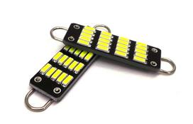 4vnt SV8.5 C5W 12V CANBUS 44mm LED lemputė su kilpa