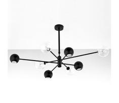 Jupiter 1996 - Sietynas ant stulpo MOKA 4xGU10/10W/230V + 4xG9/10W/230V juoda/permatoma