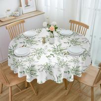 Pavasario eukalipto lapų apvali staltiesė, vandeniui atsparus stalo užvalkalas, skirtas vestuvių vakarėliui papuošti valgomojo stalo užvalkalas 4pcs 33x48 Table mat