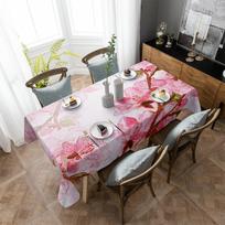 Akvarelė Sakura staltiesės atostogų dekoras Neperšlampamos stačiakampės staltiesės Vestuvių dekoro stalo viršelis 4pcs 33x48 Table mat