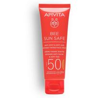 APIVITA, BEE SUN SAFE Anti-Spot & Anti-Age apsauginis kremas SPF50, su atspalviu, 50ml