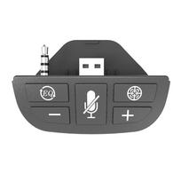 Stereofoninių ausinių adapteris, skirtas Xbox One ir Xbox Series X|S valdikliui – sureguliuokite garso balansą (Žaidimas Garsas ir balso pokalbiai), Garsumas, mikrofonas tiesiogiai juoda