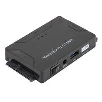 Iš USB 3.0 į IDE ir SATA standžiųjų tvarkyklių keitiklio išorinio standžiojo disko adapterio rinkinio 2,5 /3,5  kabelis EU Plug juoda