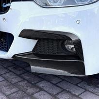 4vnt priekinio rūko žibinto buferio lūpų grotelių dangtelio apdaila, skirta BMW 3 serijai F30 F31 F35 M Sport 2012 2013 2014 2015 2016 2017 m. black