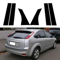6vnt automobilio šoninio lango durelių statramsčio apdailos stulpelių lipdukai, skirti Ford Focus sedanui/hečbekui 2005 2006 2007 2008 2009 2010 2011-2014 m.