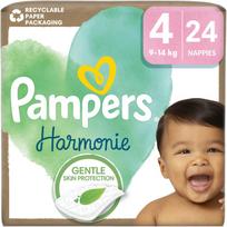 Pampers Harmonie Size 4 vienkartinės sauskelnės 9-14 kg 24 vnt.