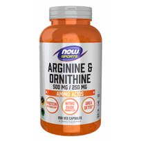 Now Foods Arginine & Ornithine 500 mg / 250 mg 250 vcaps