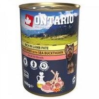 Ontario konservai šunims su ėriena, paskaninta šaltalankiu, 400 g, Lamb Pate with Sea Buckthorn