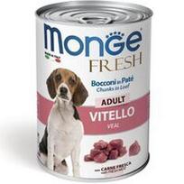Monge Fresh Pate and chunkies Veal - konservai šunims su veršienos gabaliukais, 400 g