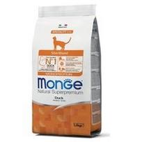 Sausas maistas sterilizuotoms katėms su antiena, 1,5 kg, Monge Dry Cat Adult Sterilized Duck Monoprotein