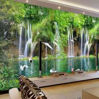 Krioklio krano tapetai Scenery Svetainės miegamojo namų dekoravimo tapetai 200 cm(W) x 140 cm(H)