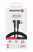 Swissten L Type Textile Universal Quick Charge 3.1 USB to USB-C Data and Charging Cable, 1.2m