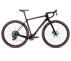 Orbea TERRA M21eTEAM 1X Wine Red Carbon View - gravel dviratis