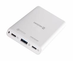 Swissten Notebook and MacBook Travel Charger / 60W / PD3.0 / QC3.0 / PPS
