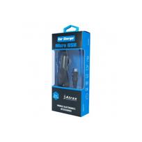 ATX Platinum Premium Car Charger, 12/24V / 1A + Micro USB Cable, Black (Blue Blister Pack)