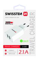 Swissten Premium Travel Charger USB 2.1A / 10.5W