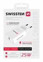 Swissten 25W Travel Charger with USB-C PD 3.0