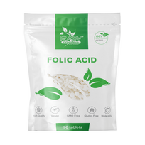 RAW POWDERS Folio rūgštis, 400 mcg, 90 tablečių