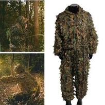 3D lapai Taktiniai kamufliažiniai drabužiai Camo Ghillie kostiumas Bionic kamufliažinis medžioklės drabužiai kamufliažas lauke paukščių stebėjimo drabužiai Safari suit kamufliažas
